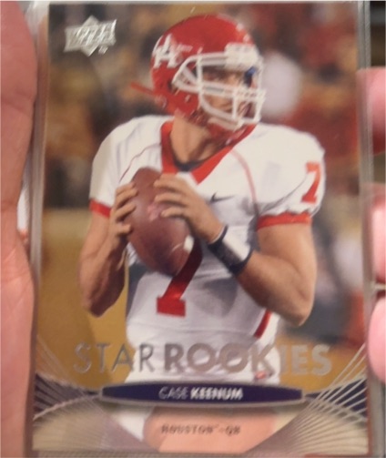 2012 Upper Deck #67 Case Keenum Star Rookies Houston Cougars — front