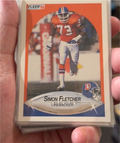 1990 Fleer #22 Simon Fletcher — front