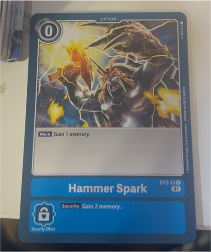 Digimon TCG ST2-13 Hammer Spark — front