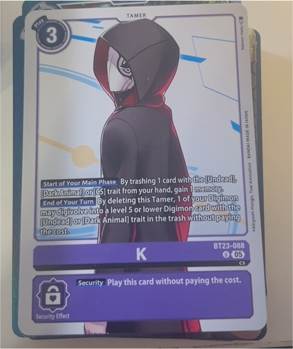 2023 Digimon Card Game BT23-088 K — front