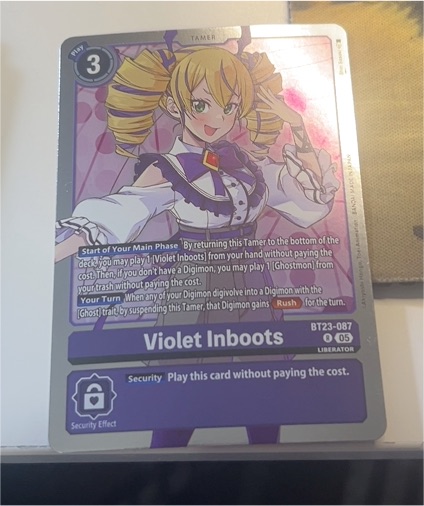 Digimon Card Game BT23-087 Violet Inboots — front