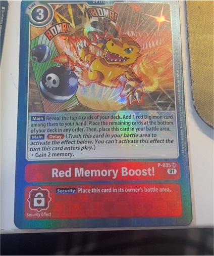 Digimon TCG Resurgence Booster P-035 Red Memory Boost! — front