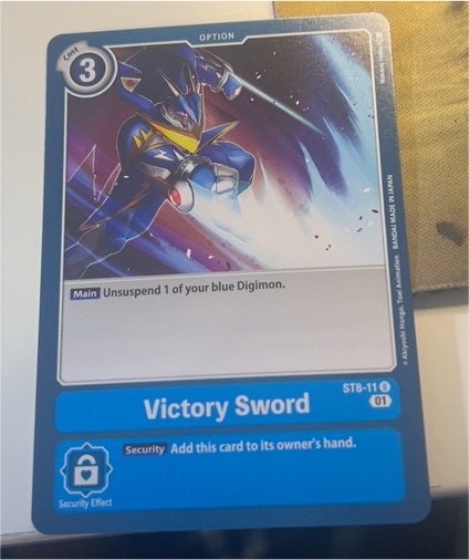 2021 Digimon ST8-11 Victory Sword — front