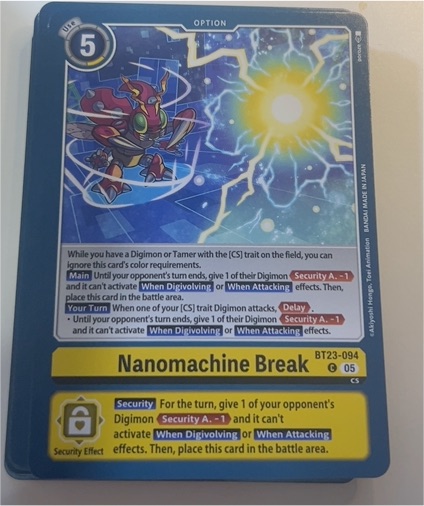 Digimon Hackers' Slumber BT23-094 Nanomachine Break — front