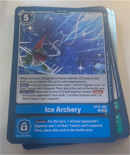 Digimon Card Game BT23-092 Ice Archery — front