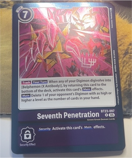Digimon Card Game 2023 BT23-097 Seventh Penetration — front