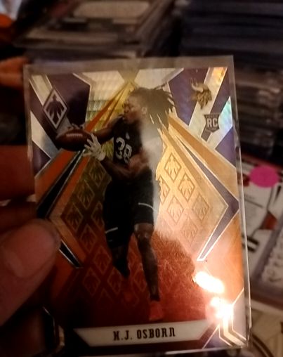 2020 Panini Phoenix #180 K.J. Osborn Fire Burst Rookie — front