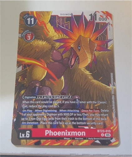 Phoenixmon BT23-015 Hackers' Slumber — front