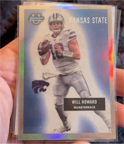 2023 Bowman Chrome University #55BF-20 Will Howard — front