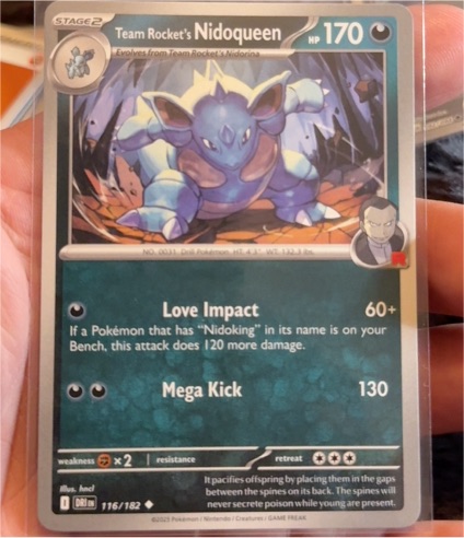 2023 Pokémon SV10: Destined Rivals #116 Team Rocket's Nidoqueen — front