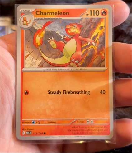 2025 Pokemon ME02: Phantasmal Flames #012 Charmeleon — front