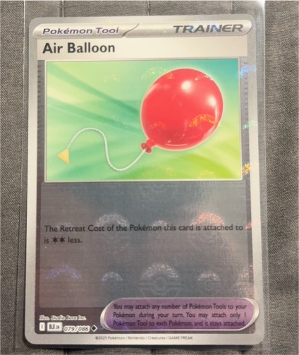 2025 Pokémon SV: Black Bolt #079 Air Balloon — front