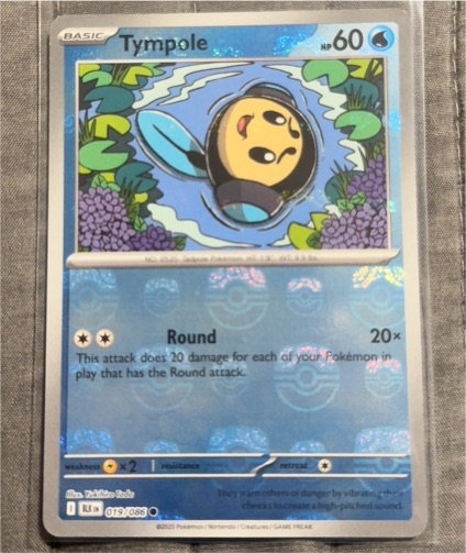 2025 Pokémon SV: Black Bolt #019 Tympole — front