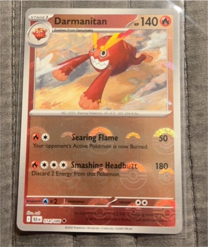 2025 Pokémon Scarlet & Violet #014 Darmanitan — front