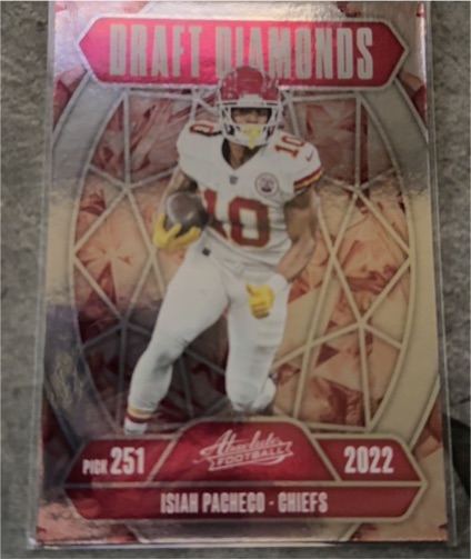 2022 Panini Absolute Draft Diamonds #251 Isiah Pacheco — front