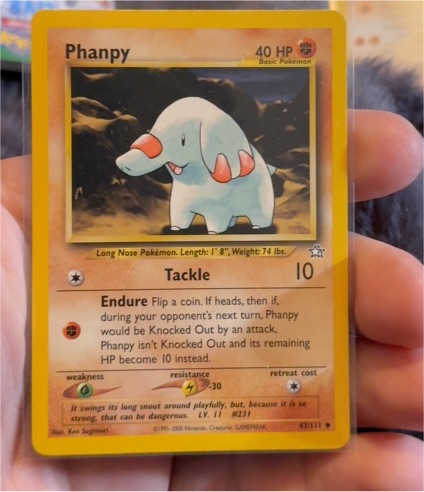 2000 Neo Genesis #43 Phanpy — front