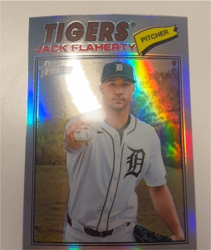 2026 Topps Heritage Chrome #204 Jack Flaherty — front