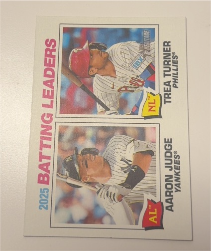 2026 Topps Heritage #1 Aaron Judge/Trea Turner — front