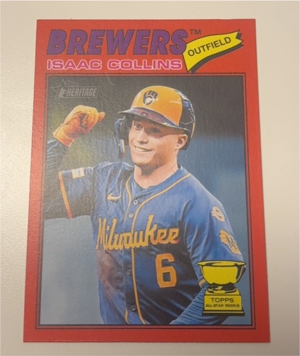 2026 Topps Heritage #102 Isaac Collins — front