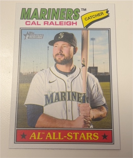 2026 Topps Heritage #269 Cal Raleigh — front