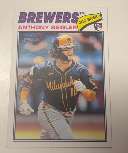 2026 Topps Heritage #128 Anthony Seigler — front