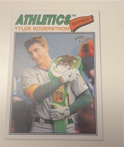 2026 Topps Heritage #101 Tyler Soderstrom — front