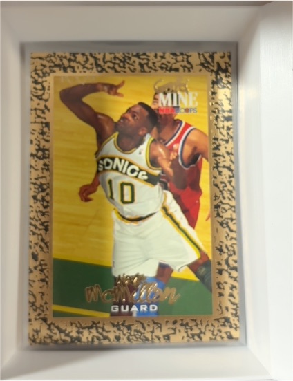 1995 SkyBox NBA Hoops Gold Mine #450 Nate McMillan — front