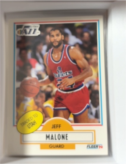 1990 Fleer #195 Jeff Malone — front