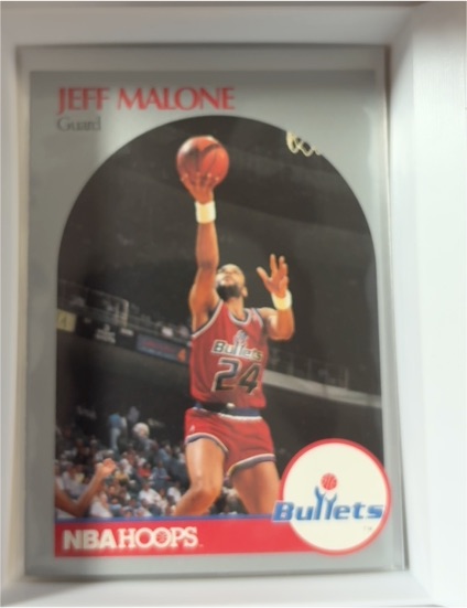 1990-91 NBA Hoops #301 Jeff Malone Washington Bullets — front