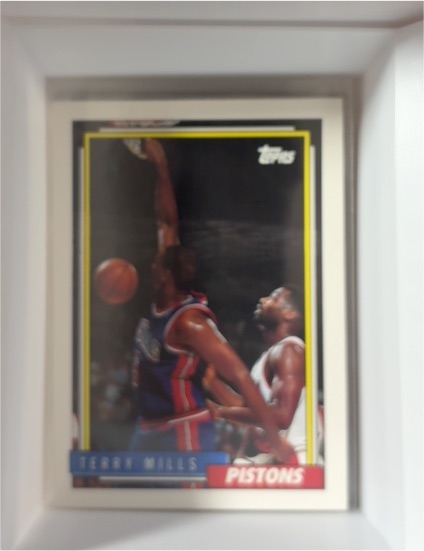 1992-93 Topps #369 Terry Mills Detroit Pistons — front