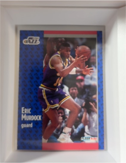 1991-92 Fleer #365 Eric Murdock Utah Jazz — front