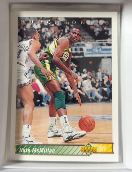 1992-93 Upper Deck #291 Nate McMillan Seattle SuperSonics — front