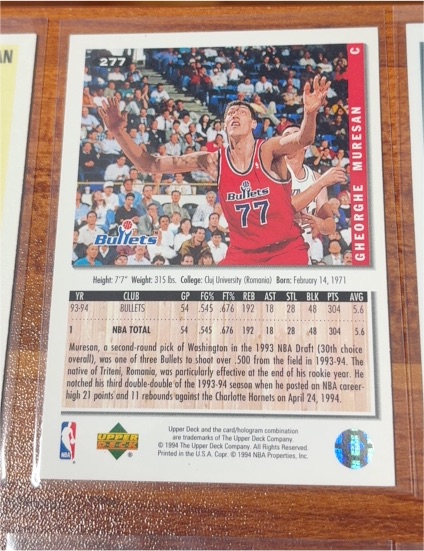 1994-95 Collector's Choice #277 Gheorghe Muresan — front