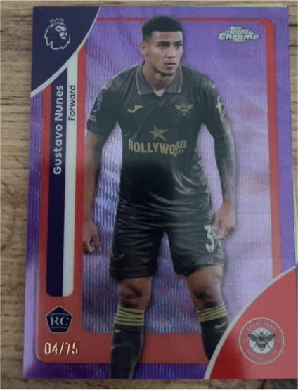 2026 Topps Chrome Premier League #31 Gustavo Nunes — front