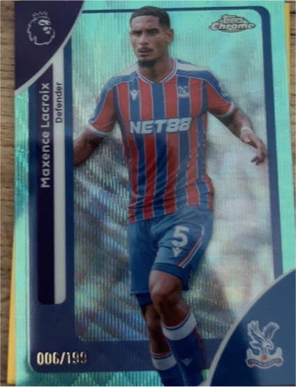 2026 Topps Chrome Premier League #78 Maxence Lacroix — front