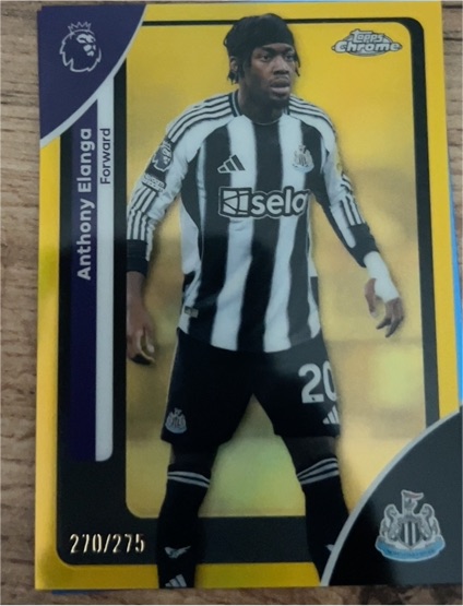 2026 Topps Chrome Premier League #149 Anthony Elanga — front