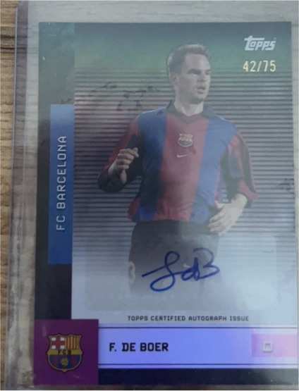 2025 Topps FC Barcelona #42/75 Frank de Boer — front