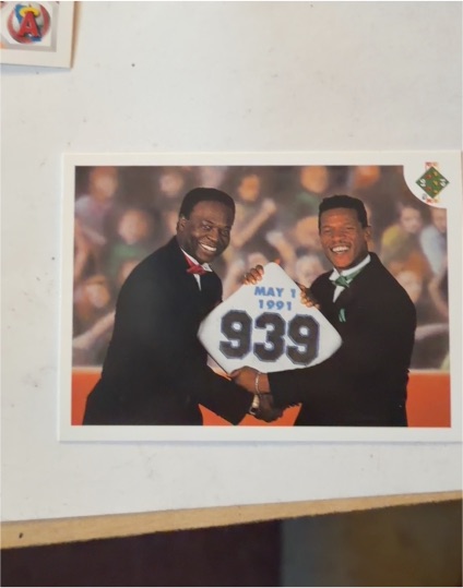 1991 Upper Deck #636 Lou Brock & Rickey Henderson — front