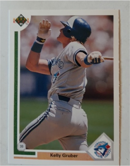 1991 Upper Deck #374 Kelly Gruber — front