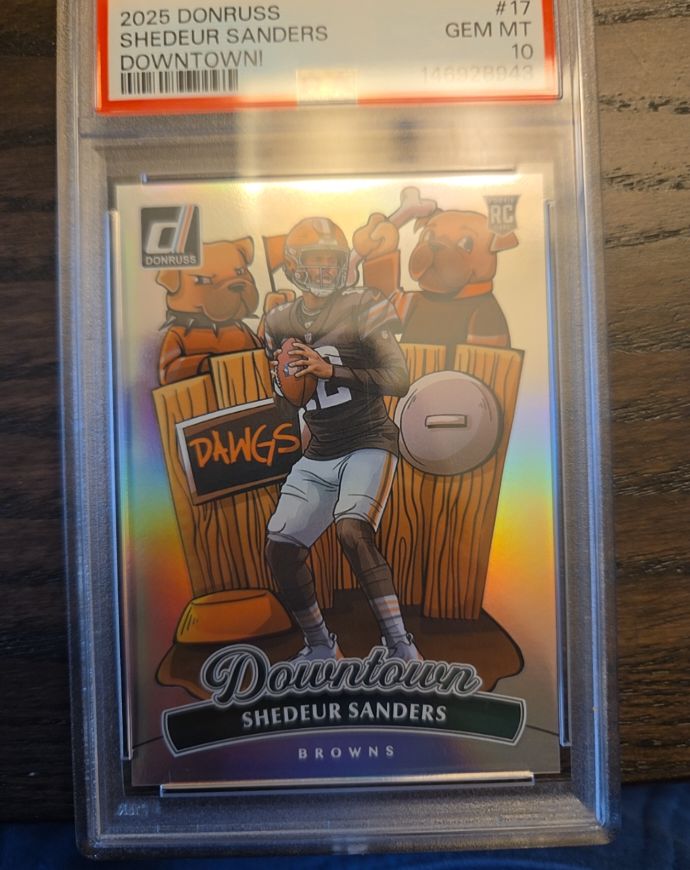 2025 Donruss Downtown! #17 Shedeur Sanders — front