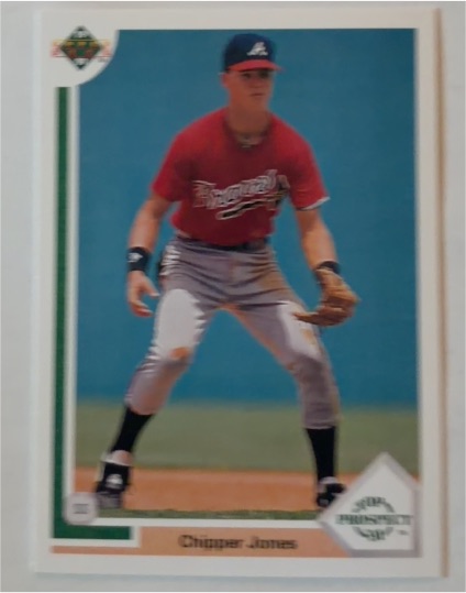 1991 Upper Deck #55 Chipper Jones — front