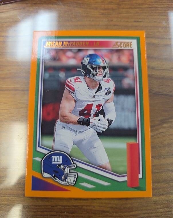 2025 Panini Score #216 Micah McFadden — front