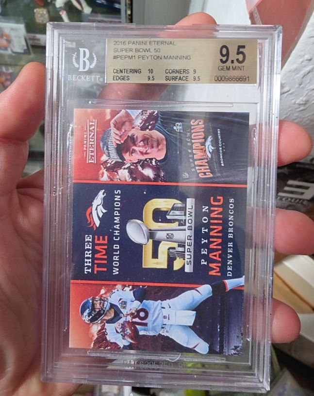 2016 Panini Eternal #PEPM1 Peyton Manning Super Bowl 50 — front