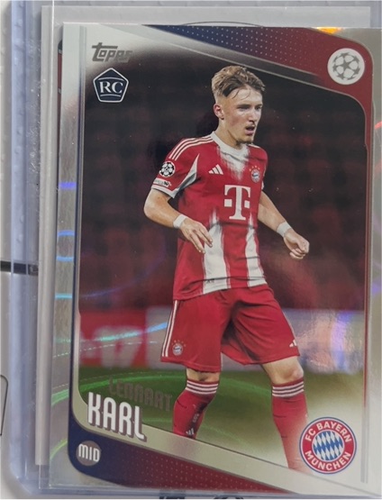 2025-26 Topps UEFA Club Competitions #187 Lennart Karl RC — front