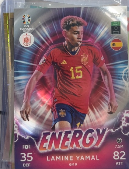 2024 Topps Match Attax UEFA Euro #GM9 Lamine Yamal Energy — front