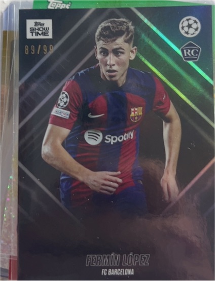 2023-24 Topps Showtime UEFA Club Competitions #NNO Fermín López — front
