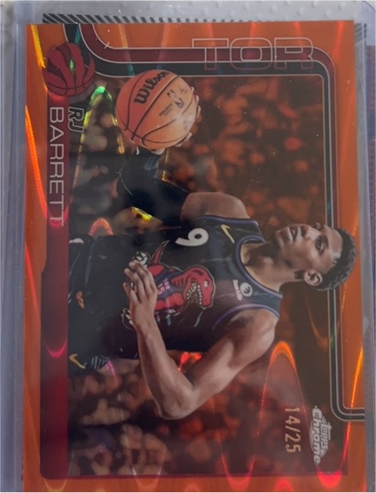 2025-26 Topps Chrome #225 RJ Barrett — front