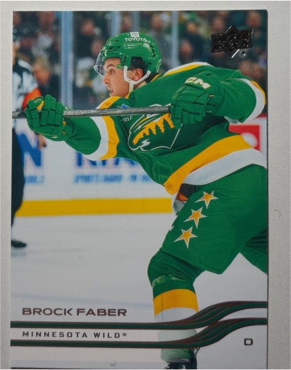 2025-26 Upper Deck #334 Brock Faber — front