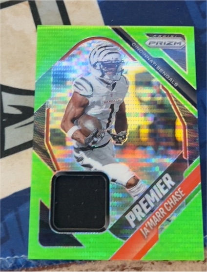 2025 Panini Prizm Premier Jerseys #PJY-JCH Ja'Marr Chase — front