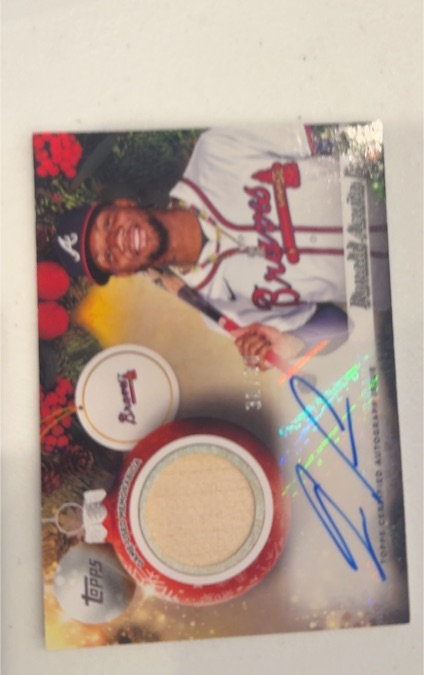 2025 Topps Holiday #PR-OA Ozzie Albies — front